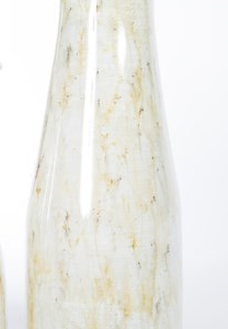 Large White Linen Vase
